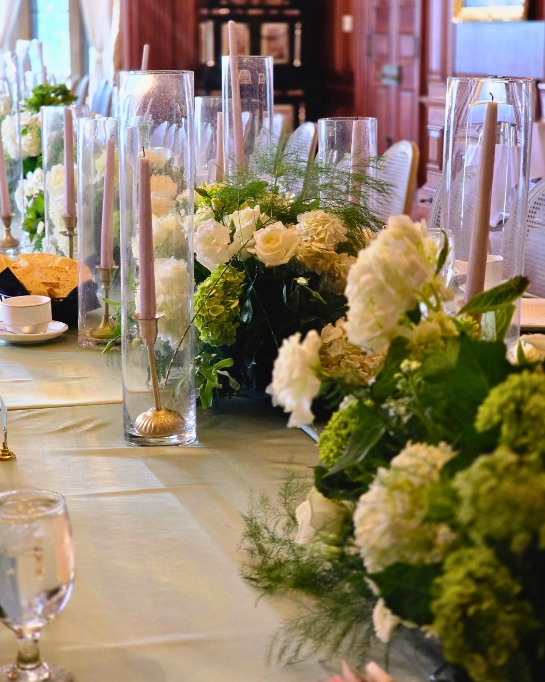 Wedding decorator at Meadow Brook Hall, garden ceremony and tent styling on the historic estate by Bridal Insignia